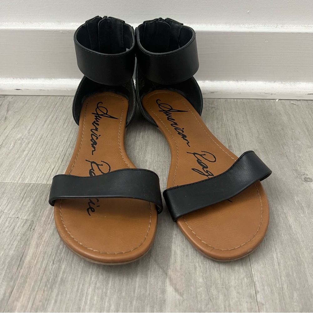 American Rag Black Ankle Strap Sandals